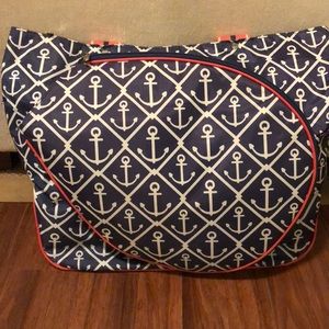 All For Color anchor pattern tennis bag